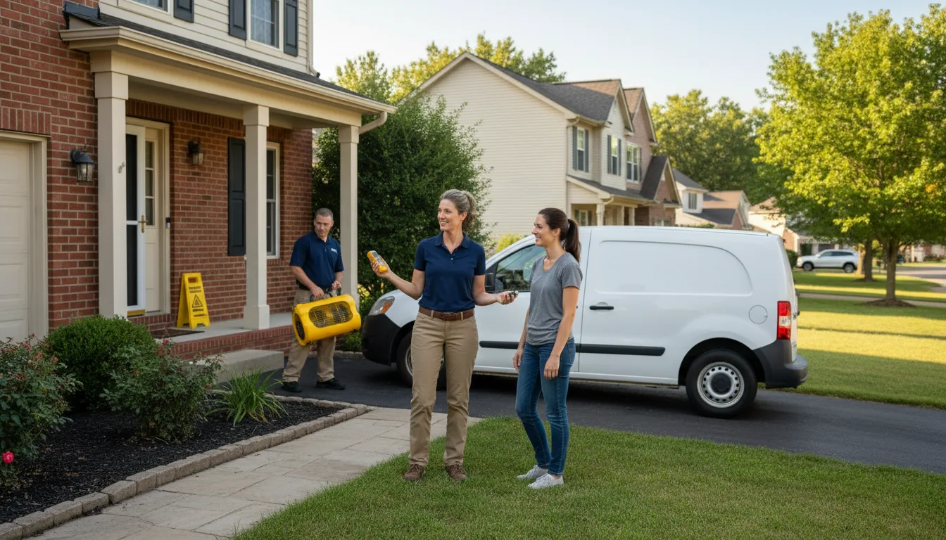 Residential water damage restoration in Ramah, CO